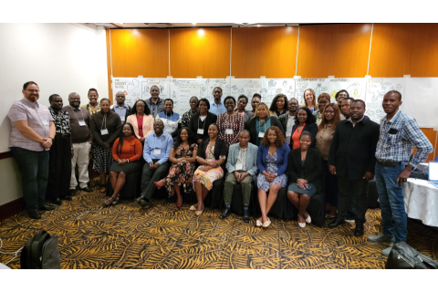 Group photo from Zambia Dietary Data Use Workshop